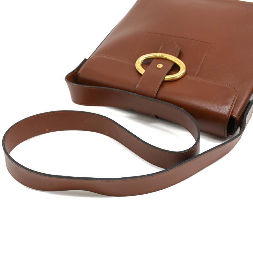 Christian Dior Crossbody Shoulder Bag Brown Leather - Picture 7 of 9